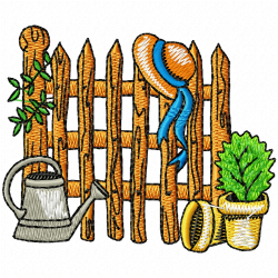 Garden Barriers Embroidery Design 8 Garden Barriers Embroidery Design 8